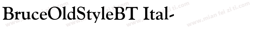 BruceOldStyleBT Ital字体转换